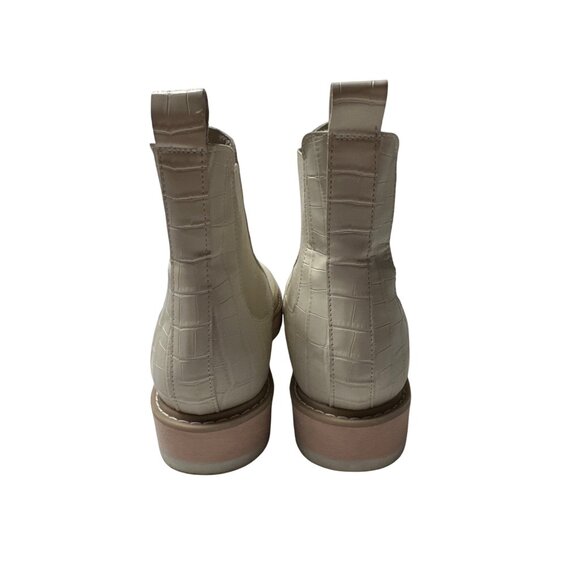 Dolce Vita Tazmin Croc Embossed Platform Chelsea Boots Womens Size 10M - Picture 3 of 12